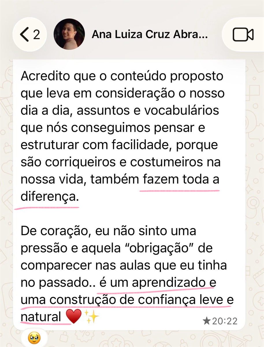 Depoimento da Ana Luiza — parte 3