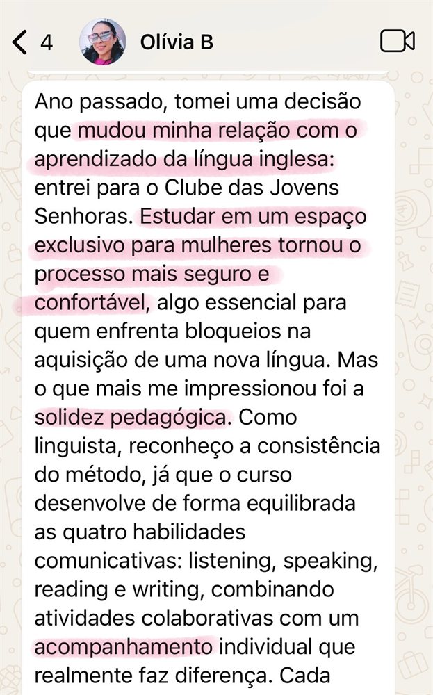 Depoimento da Olívia — parte 1