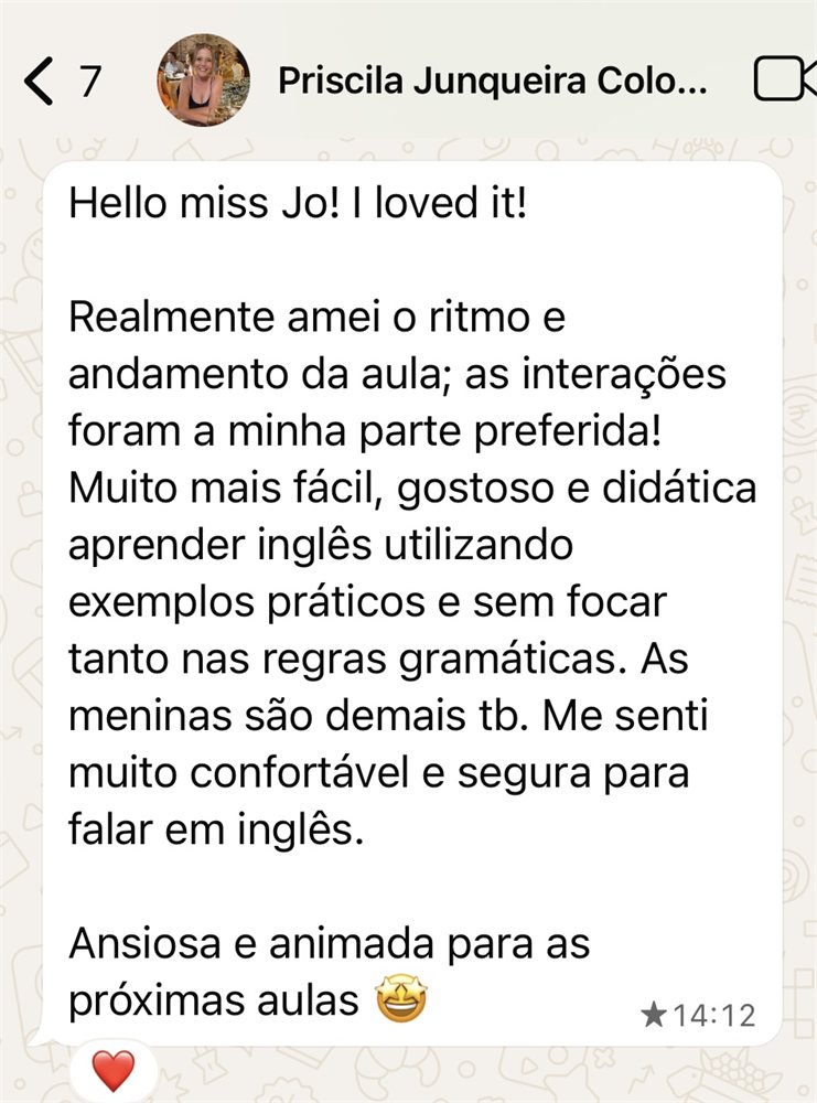 Depoimento da Priscila